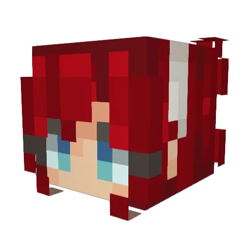 Astro_Edith Minecraft avatar head, 3D render