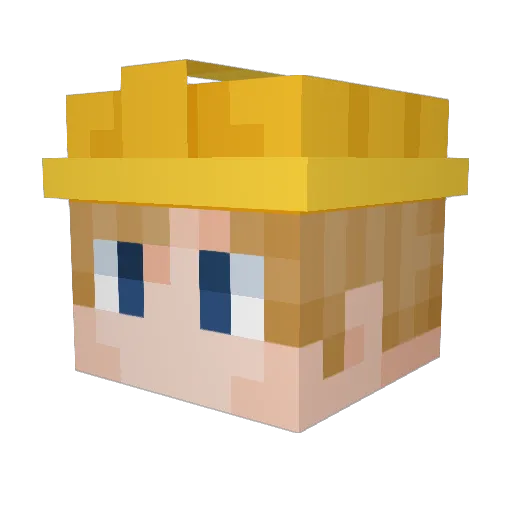Astro_Gaming Minecraft avatar head, 3D render