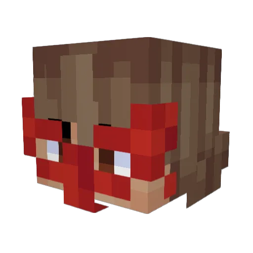 Astro_Kun Minecraft avatar head, 3D render