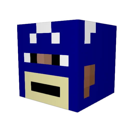 Astro_Steve Minecraft avatar head, 3D render