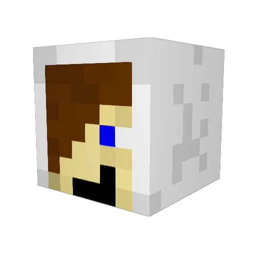 Astro_crafter Minecraft avatar head, 3D render