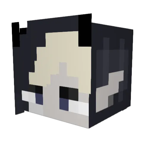 Astroactually Minecraft avatar head, 3D render