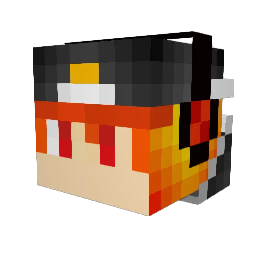 Astrobe_ Minecraft avatar head, 3D render