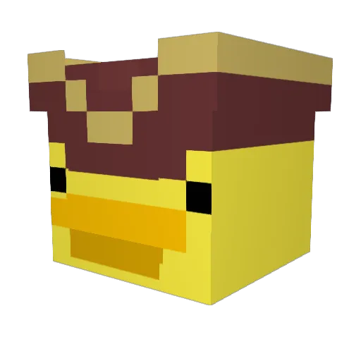 Astrobeanz Minecraft avatar head, 3D render