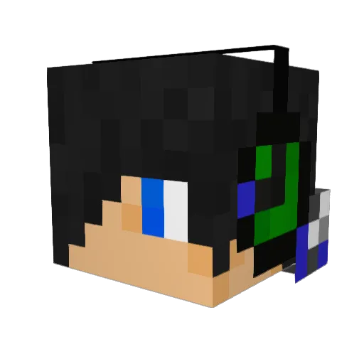 Astroce Minecraft avatar head, 3D render