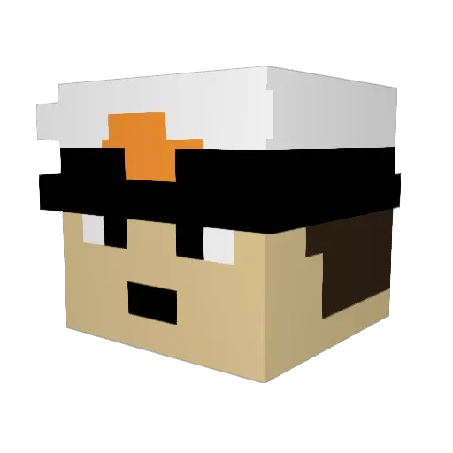 Astrocomet25 Minecraft avatar head, 3D render