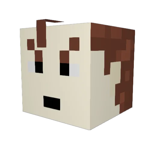 Astrocrab Minecraft avatar head, 3D render