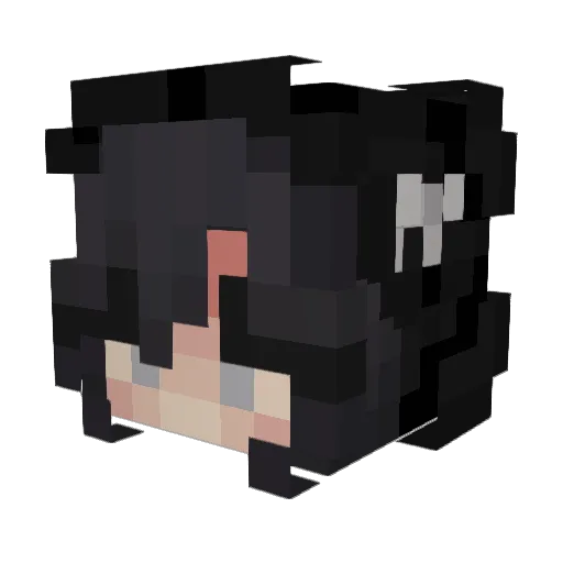 Astrocyte_ Minecraft avatar head, 3D render
