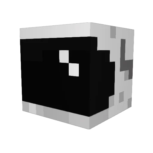 Astrodic Minecraft avatar head, 3D render