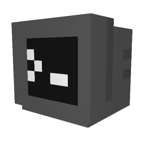 Astrodyte Minecraft avatar head, 3D render
