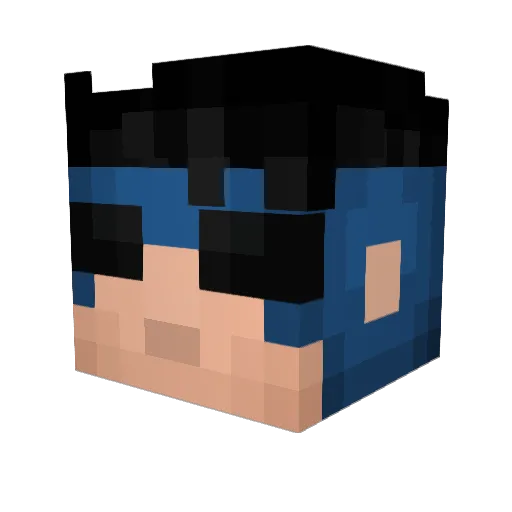 AstroidJam Minecraft avatar head, 3D render
