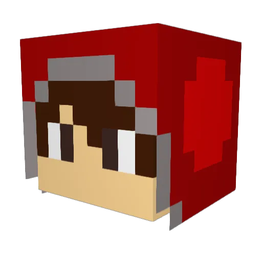 Astrolane618 Minecraft avatar head, 3D render