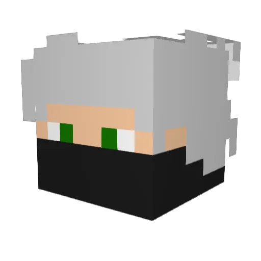 Astrom1c Minecraft avatar head, 3D render