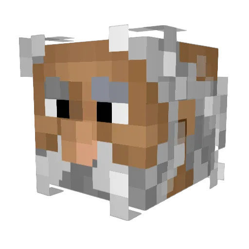 Astromon Minecraft avatar head, 3D render