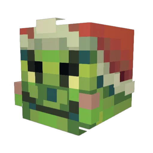 Astromos Minecraft avatar head, 3D render
