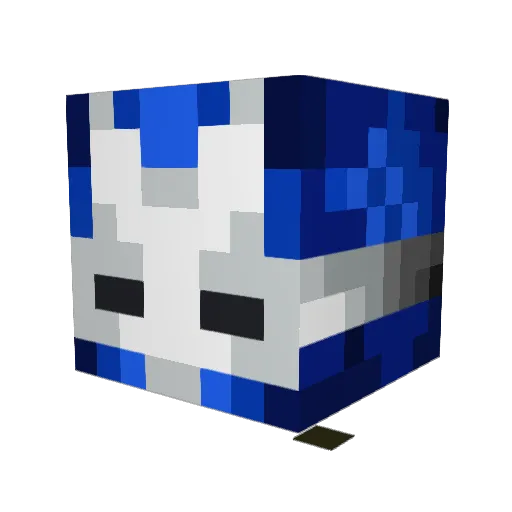 Astron12 Minecraft avatar head, 3D render