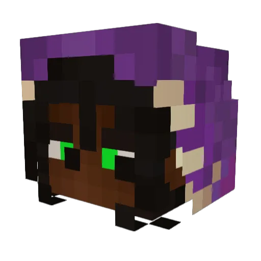 AstronGrimr Minecraft avatar head, 3D render
