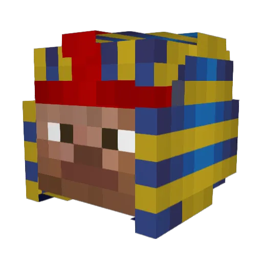 Astronades Minecraft avatar head, 3D render