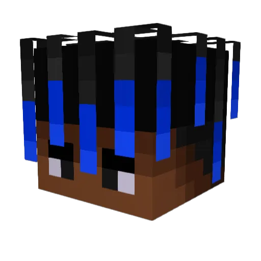 Astronamiyt Minecraft avatar head, 3D render