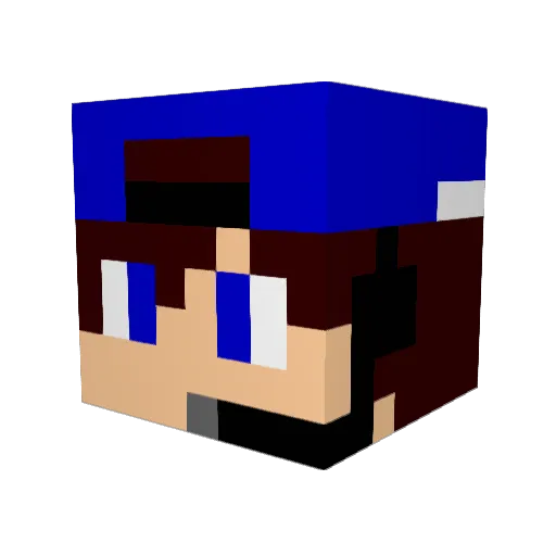 Astronauta_27 Minecraft avatar head, 3D render