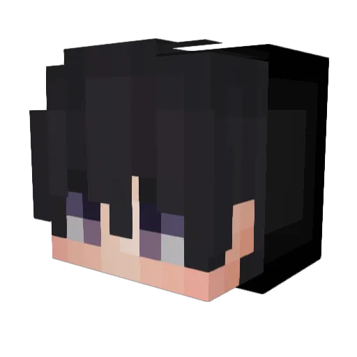 Astronax Minecraft avatar head, 3D render
