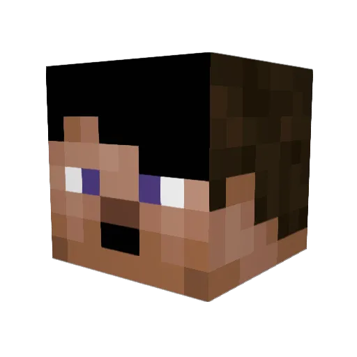 Astronomeme Minecraft avatar head, 3D render