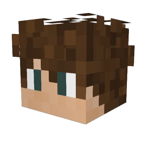 AstronomerCactus Minecraft avatar head, 3D render