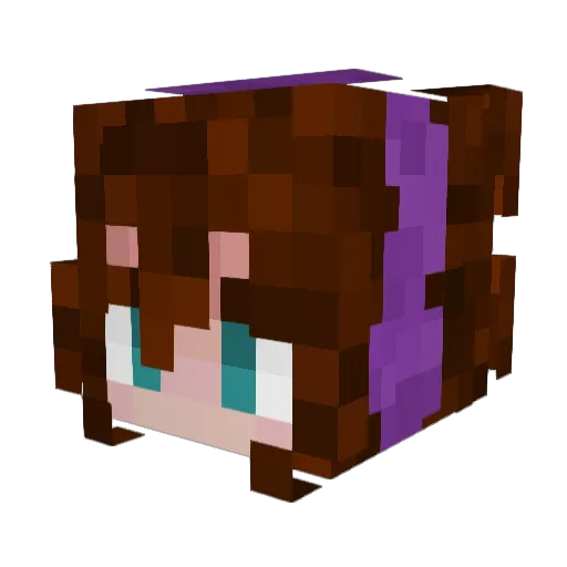 Astrophage7 Minecraft avatar head, 3D render
