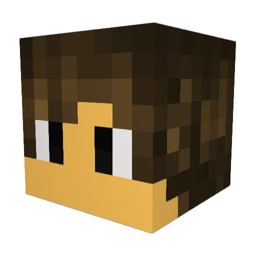 Astropixel38 Minecraft avatar head, 3D render