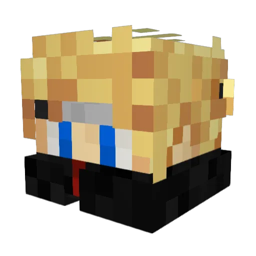 AstrosGage Minecraft avatar head, 3D render