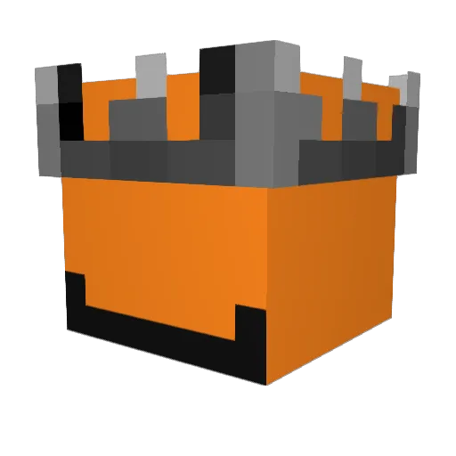 Astrovoltus Minecraft avatar head, 3D render