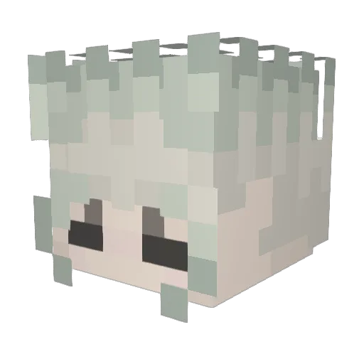 Astroxum Minecraft avatar head, 3D render