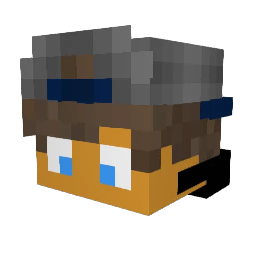AstrozBW Minecraft avatar head, 3D render