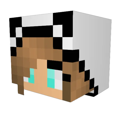 Asttre Minecraft avatar head, 3D render