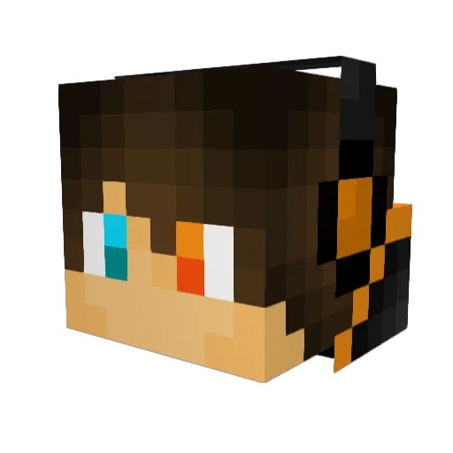 AstuteCheese Minecraft avatar head, 3D render
