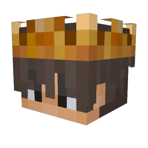 Astvum_ Minecraft avatar head, 3D render