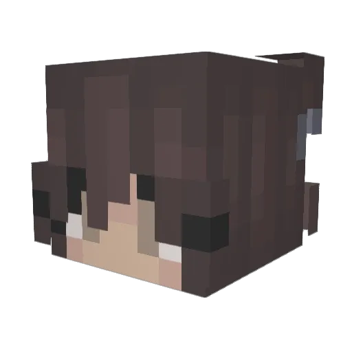 Astxraa Minecraft avatar head, 3D render