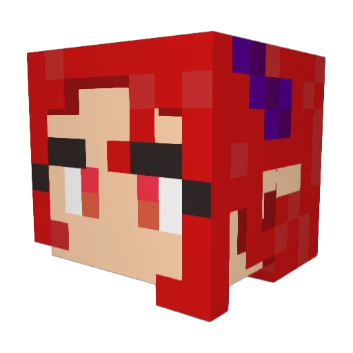 Astyln Minecraft avatar head, 3D render