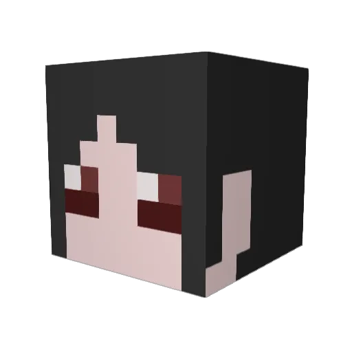 Asuka99 Minecraft avatar head, 3D render