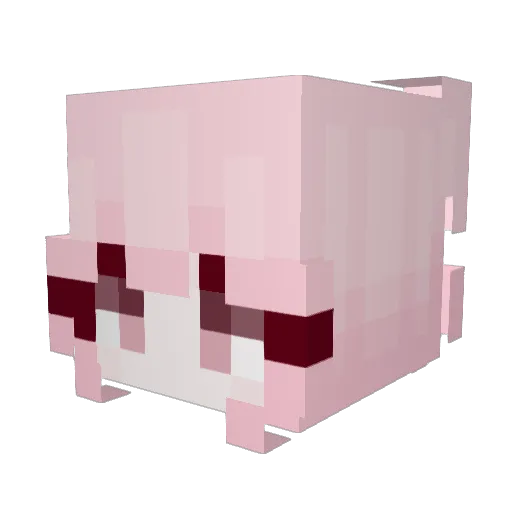 AsukaInGer Minecraft avatar head, 3D render