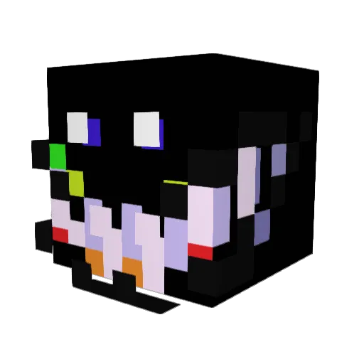 Asukall Minecraft avatar head, 3D render