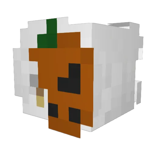 AsunaT Minecraft avatar head, 3D render