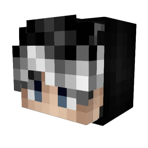 AsunderPenny Minecraft avatar head, 3D render