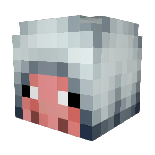 Asura2 Minecraft avatar head, 3D render