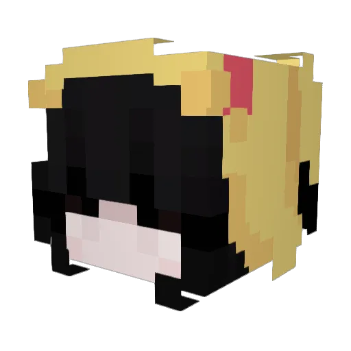 AsuraFTW Minecraft avatar head, 3D render