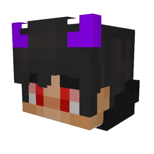 AsuraPath Minecraft avatar head, 3D render