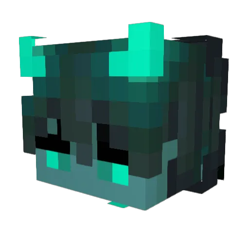 AsuraZXT Minecraft avatar head, 3D render