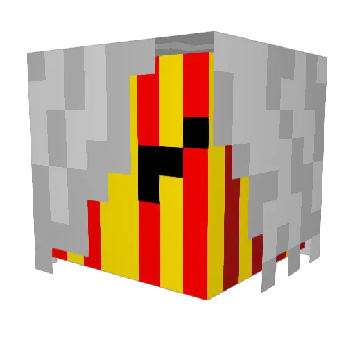 Asurazor Minecraft avatar head, 3D render
