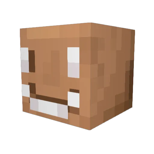 Asutro Minecraft avatar head, 3D render