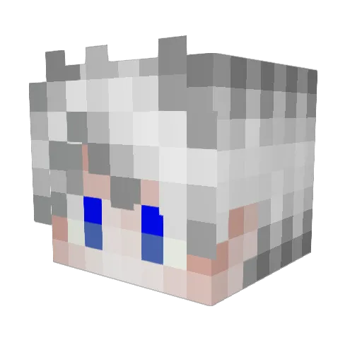 Asval0921 Minecraft avatar head, 3D render